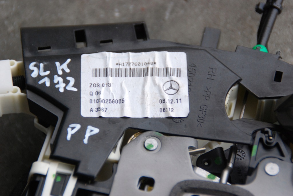 фото №4, Замок дверь l / p перед mercedes slk iii 11- r172