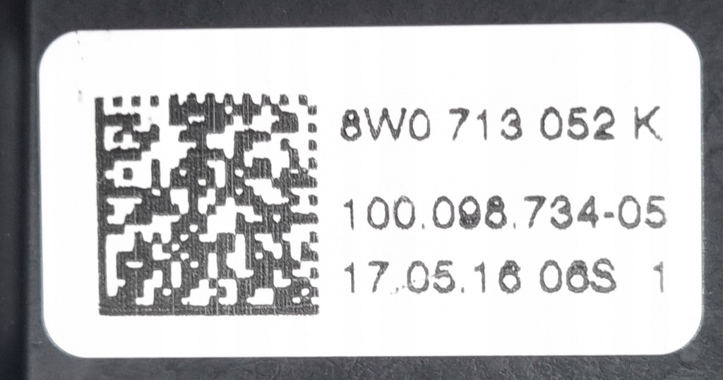 фото №10, Блок uruchomienia коробки передач audi a4 b9 8w0713052k