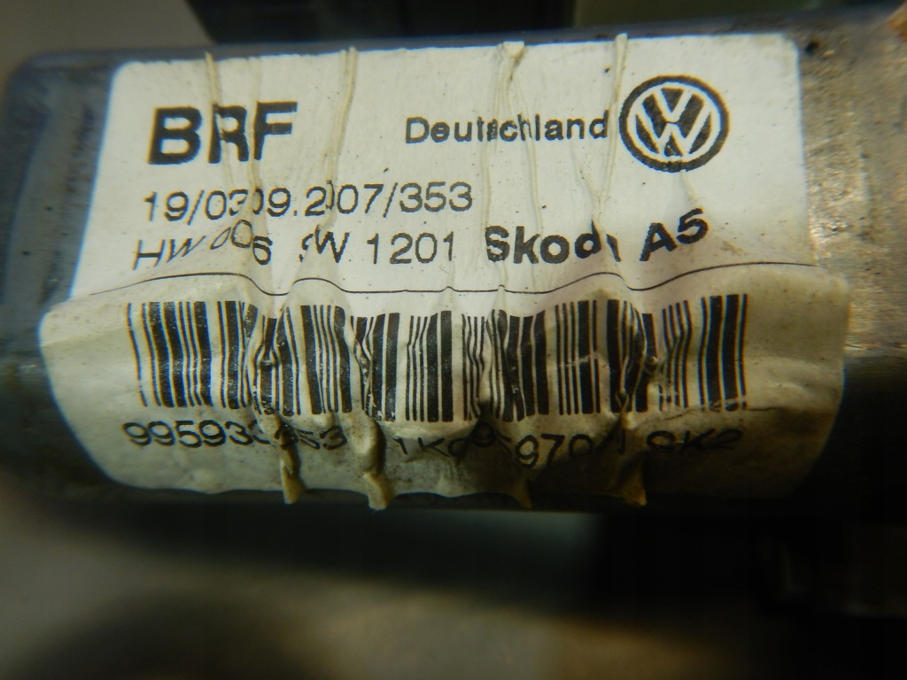 фото №5, Octavia ii підйомник скло задня лівий 1k0959704j