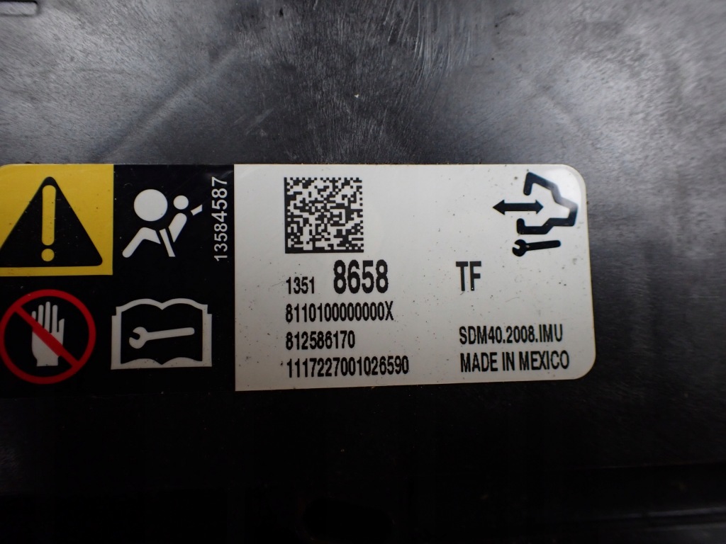 Модуль датчик air bag opel insignia b 1.6 2017 европа 13584587 с Разборки