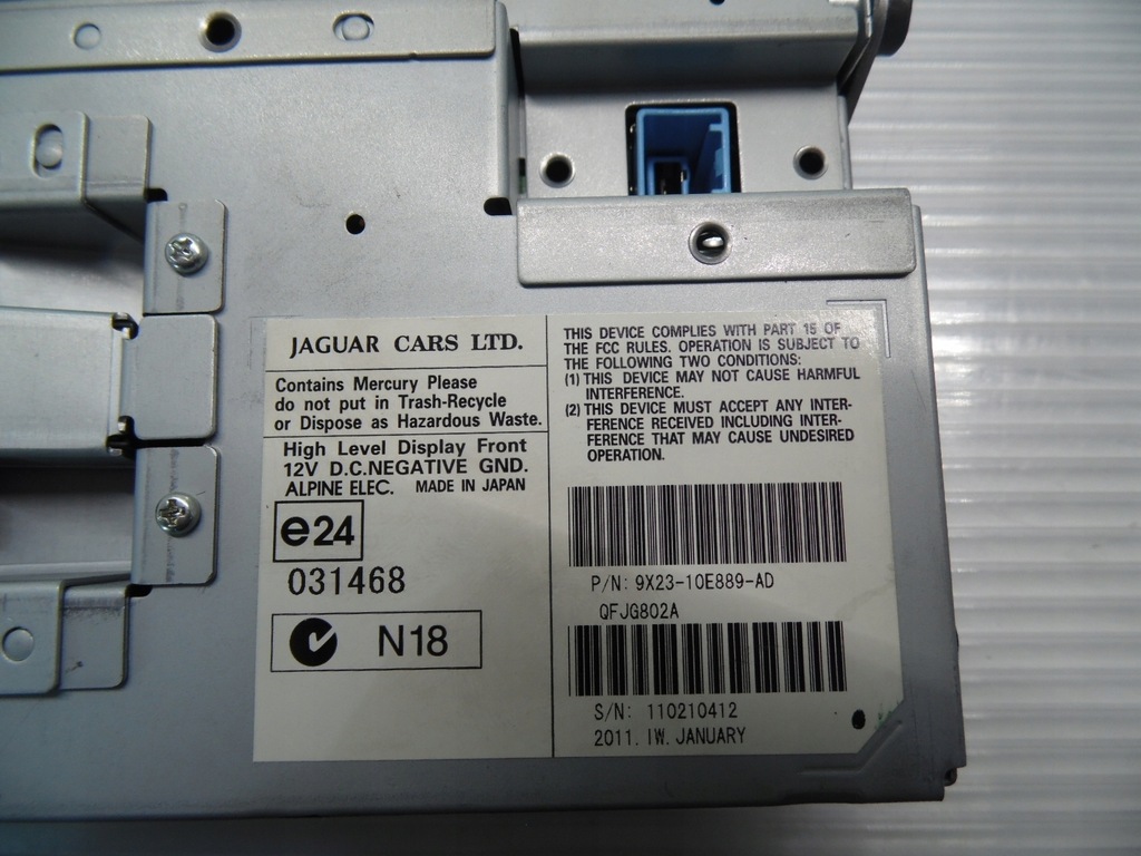 фото №2, Дисплей радіо jaguar xf
