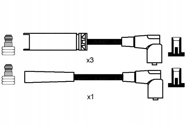 фото №2, Дроти запалювання daewoo ngk