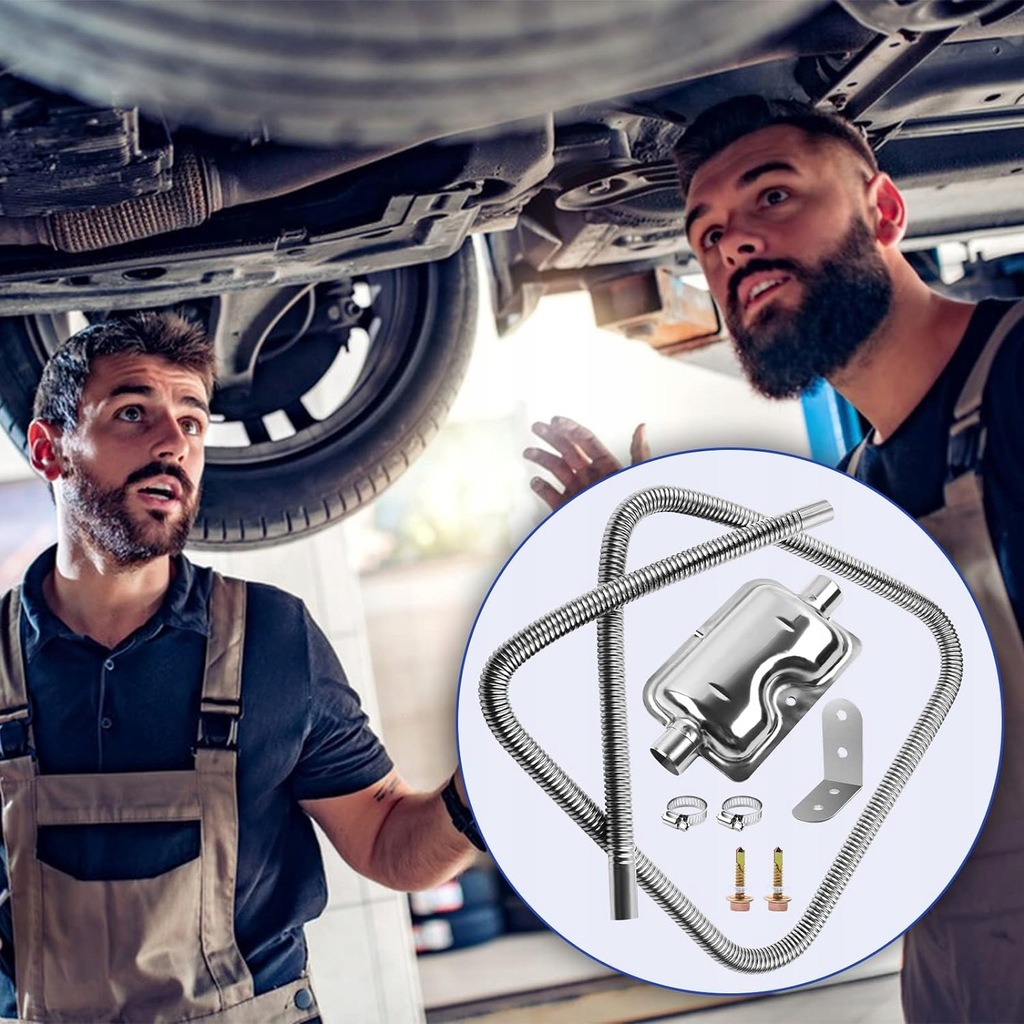 фото №9, Труба выхлопная выхлопных газов wąż выпускной отопитель вспомогательная с гаситель 200cm