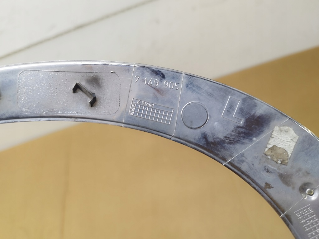 фото №11, Захист хром панель фари капот лампи лівий mini r56 lift 7149905