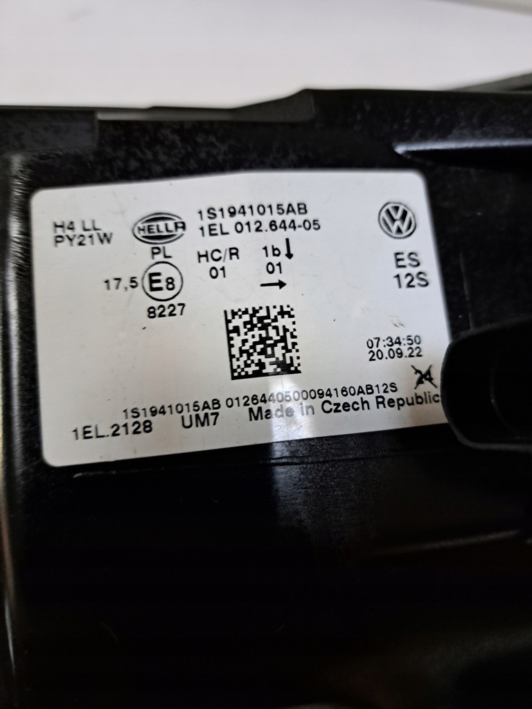 фото №9, Лампа ліва перед передня vw up lift 1s1941015ab оригінал