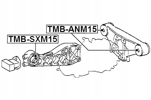 фото №2, Febest сайлентблок опоры дифференциал toyota sienna asl30 gsl3