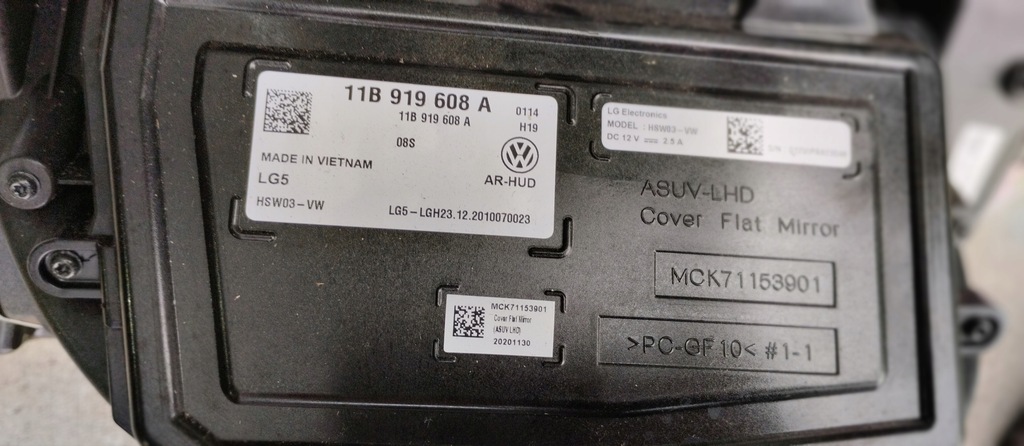 фото №7, Дисплей head up vw id.4 skoda enyaq 11b919608a