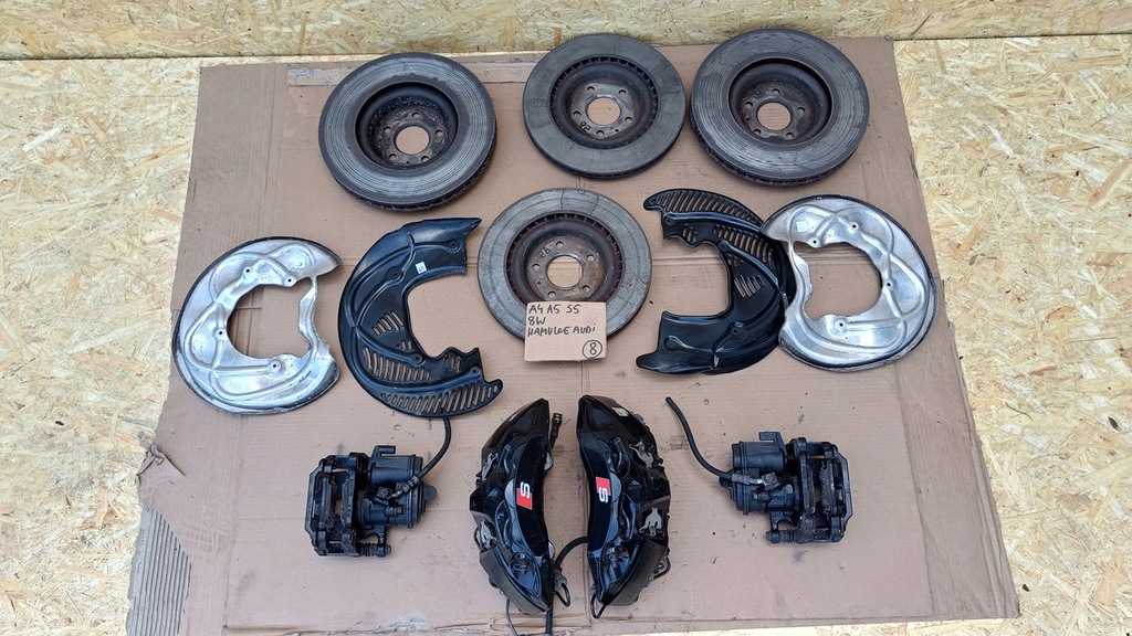 фото №6, Audi a4 a5 s4 s5 8w комплект супорти гальмівні диски гальма