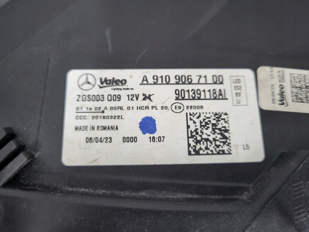 Фара перед ліва права mercedes sprinter w907 w910 full led Зі Шроту