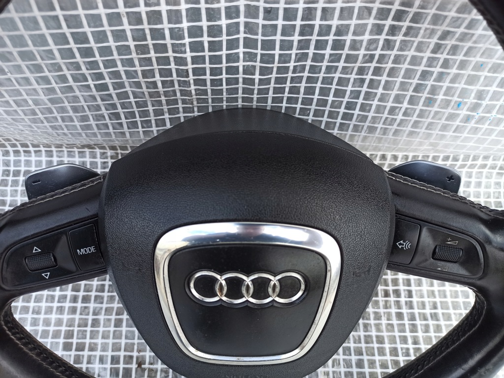 фото №8, Audi a8 s8 4e0 d3 воздуховод 3 спицевой кожа подушка безопасности s8 лепестки переключения хром