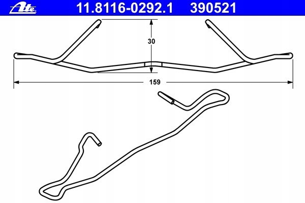 Купить Пружина суппорт тормозной. opel astra g 98-04 перед