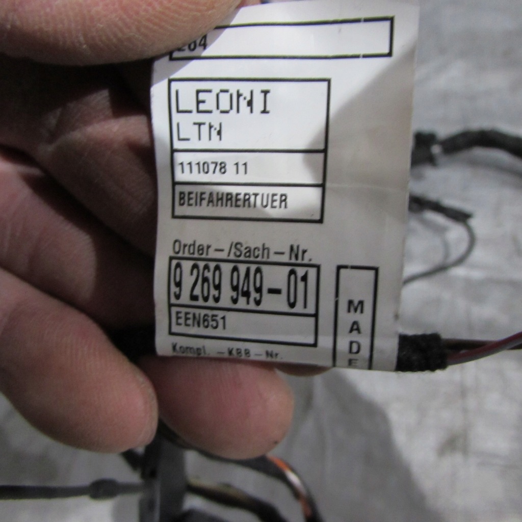 фото №5, Электропроводка дверь правый перед bmw x1 e84