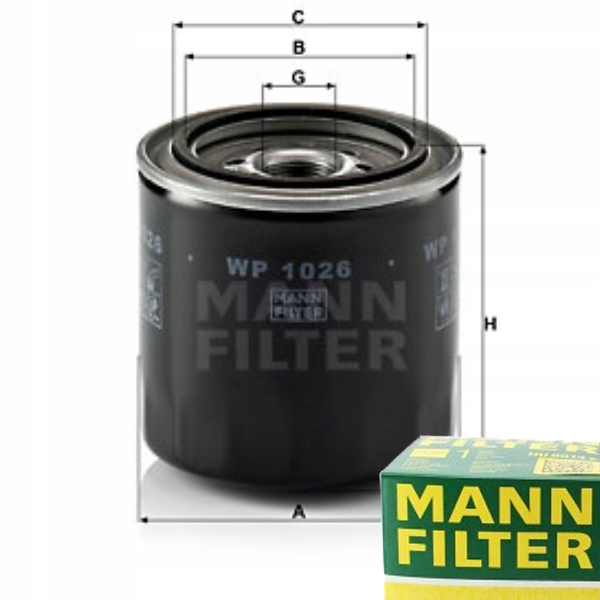 фото №1, Mann-filter wp 1026 фильтр масла