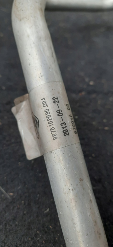 Пабтрубок  шланг трубка кондиционера 1.6thp peugeot 308 t9 9675102080 Недорого
