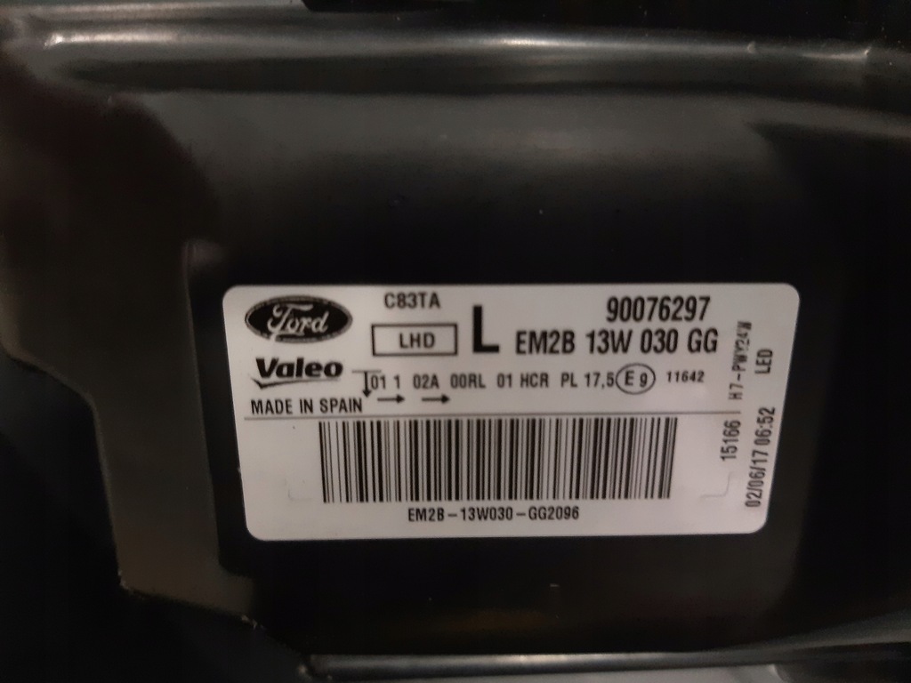 фото №7, Ford s-max mk ii galaxy mk iv лінза led ліва