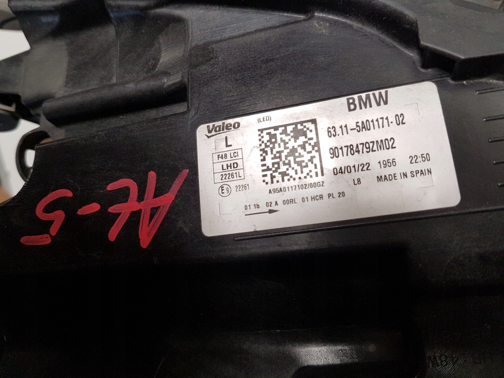 Фара передня ліва bmw x1 f48 lci full led 5a01171 Ціна