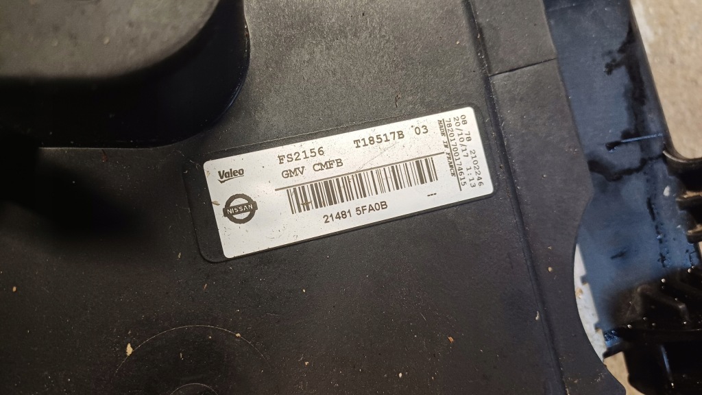 фото №5, Nissan micra k14 0.9 ig-t радиатор воды кондиционера вентилятор 21415fa0a