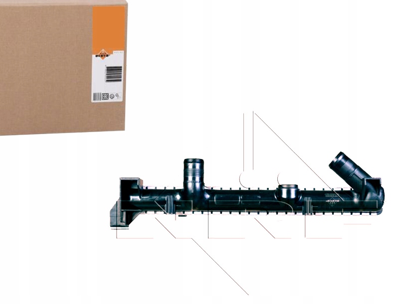 58324 nrf радіатор води renault master 2.8d 03- в Україні