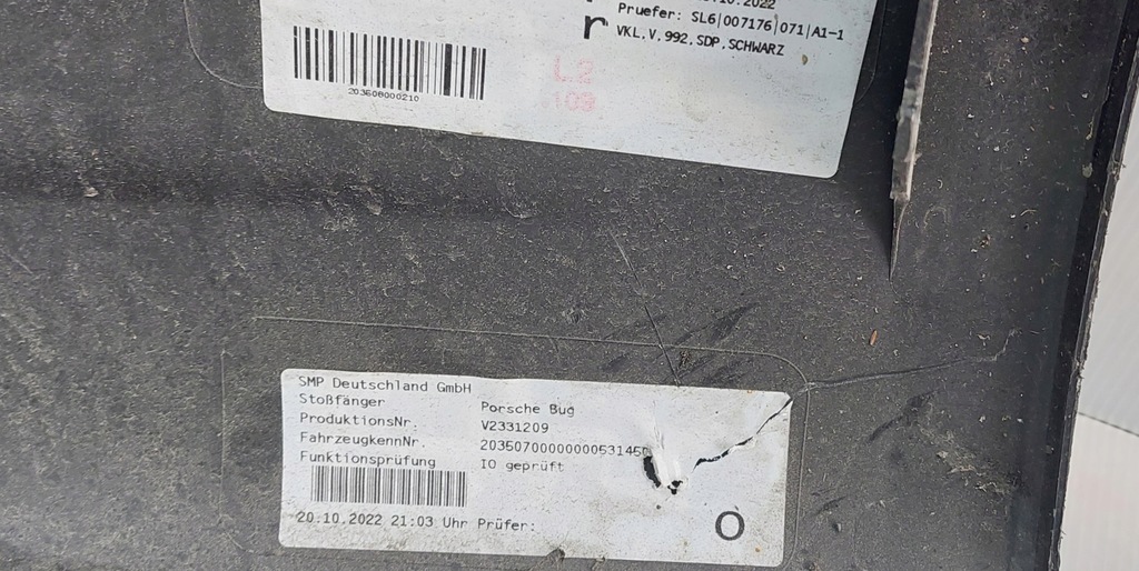 фото №11, Porsche 911 992 sport design бампер передний перед