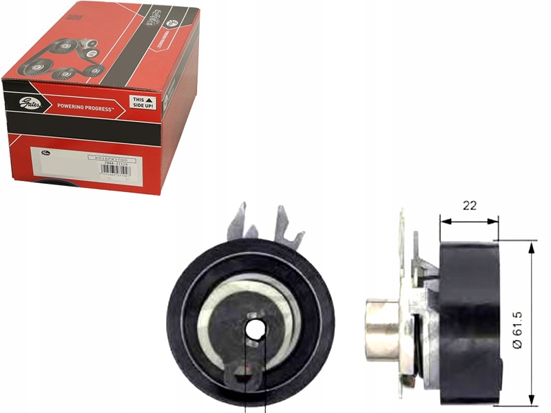 фото №1, Gates t43046 ролик натяжителя, ремень распределительного вала