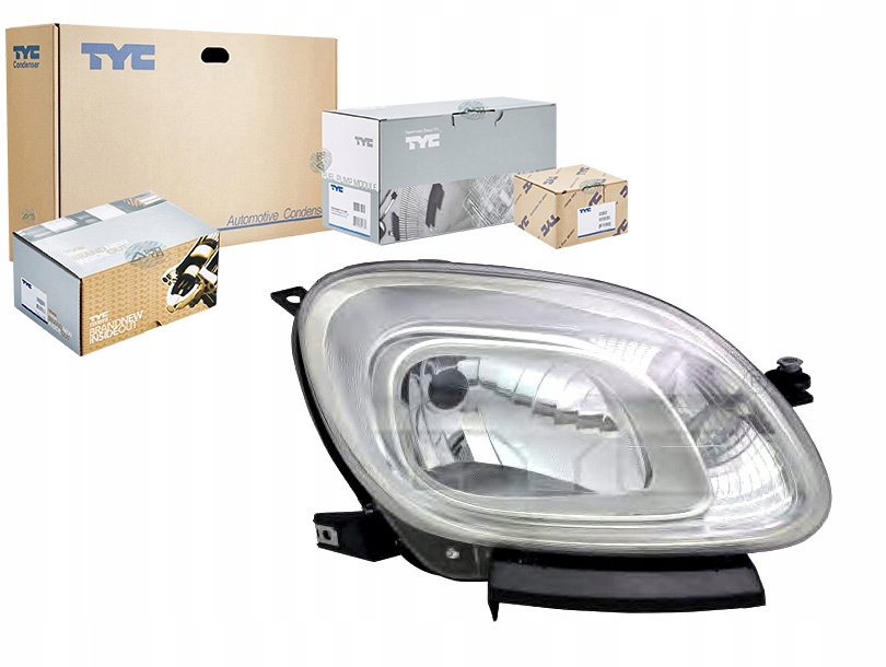 фото №1, Фара h4 электрический с двигателем цвет вкладыш