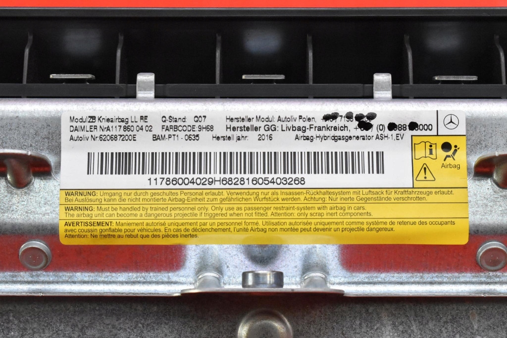 фото №8, Подушка безопасности подушка воздушная пассажира коленная 620687200e mercedes cla c117