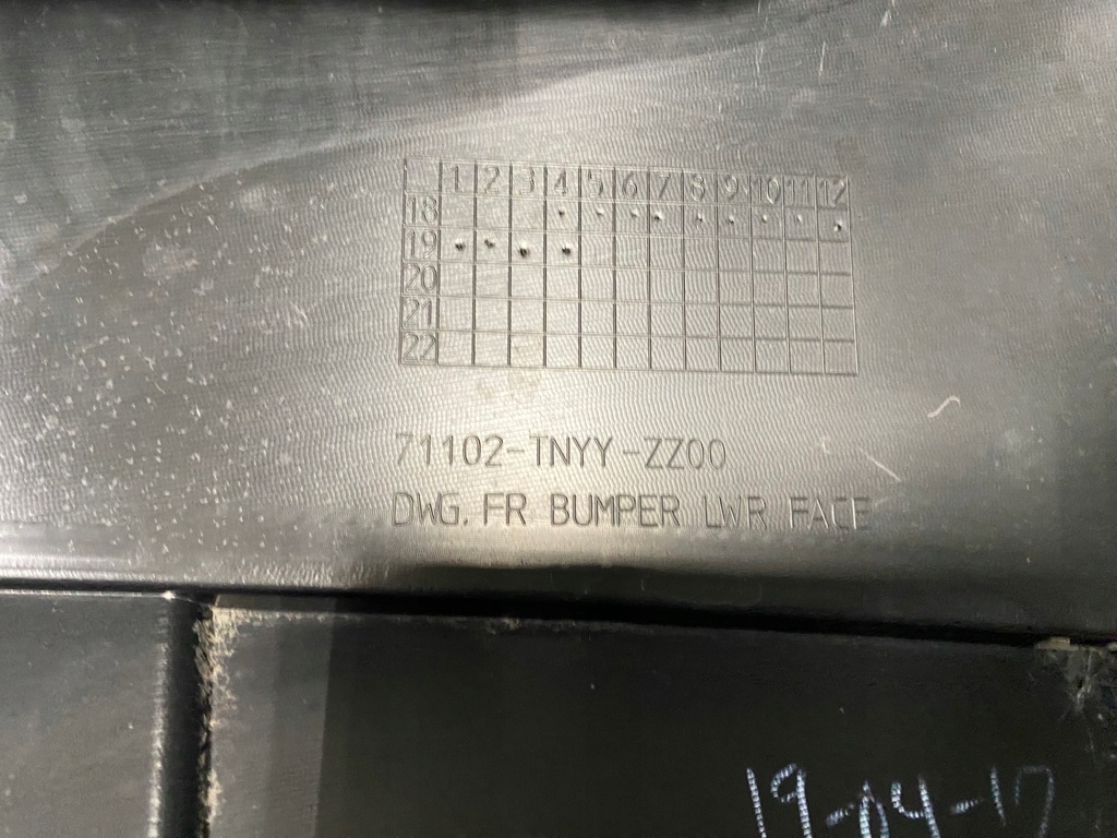 фото №14, Накладка-спойлер спойлер нижній бампера перед honda crv cr-v 5 v 18-