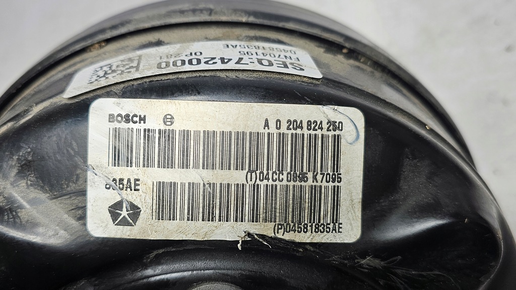 фото №11, Chrysler 200 2.4b 15- усилитель тормозов тормозные 04581835ae usa