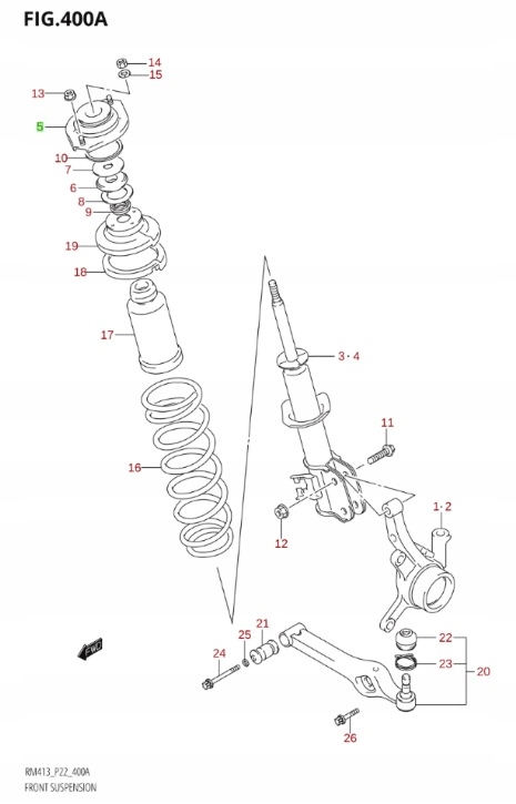 фото №3, Suzuki ignis wagon r+ 1998 - 2007 - подушка амортизатора