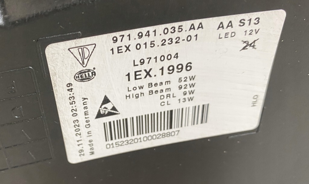 фото №10, Porsche panamera 971 лампа ліва перед передня full led matrix 971941035aa