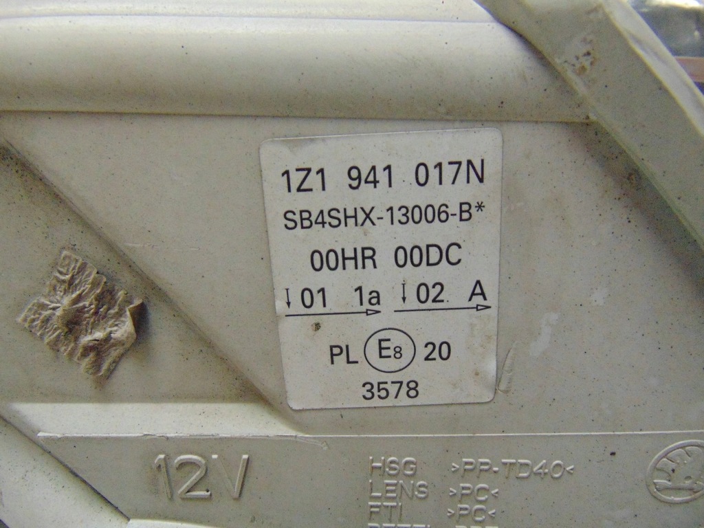 фото №16, Лампа левая перед ксенон skoda octavia ii 2 2004-08 1z1941017n europa