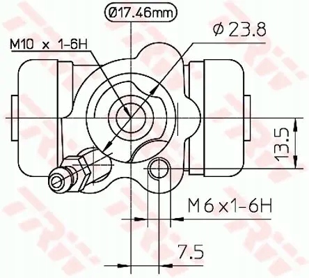 Купить Цилиндрик тормозной правая  перед задний bwa155 trw