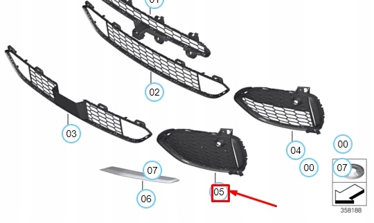 Bmw x5 f15 бампер передний правый закрытый решётка радиатора m 51118064636 oem Киев