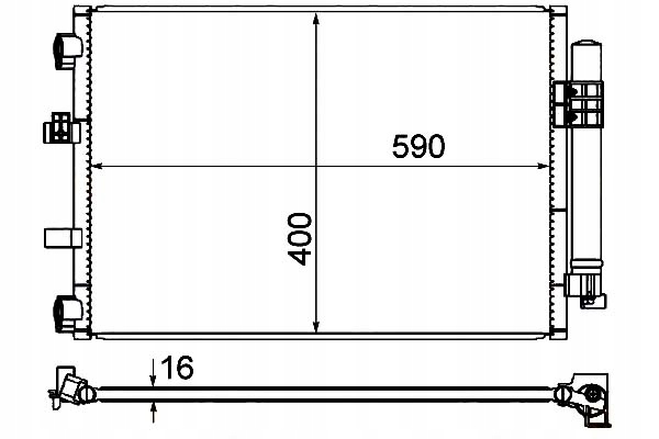 фото №2, Конденсатор радіатор кондиціонера [hella]