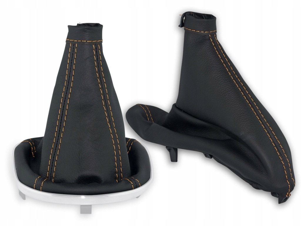 фото №1, Alfa romeo 147 fl 2004-2010 комплект чохли важеля czarna шкіра нитки бежеві