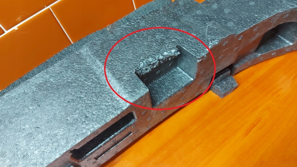 Абсорбер пенополистирол бампера перед передний skoda superb iii 15- Оригинал