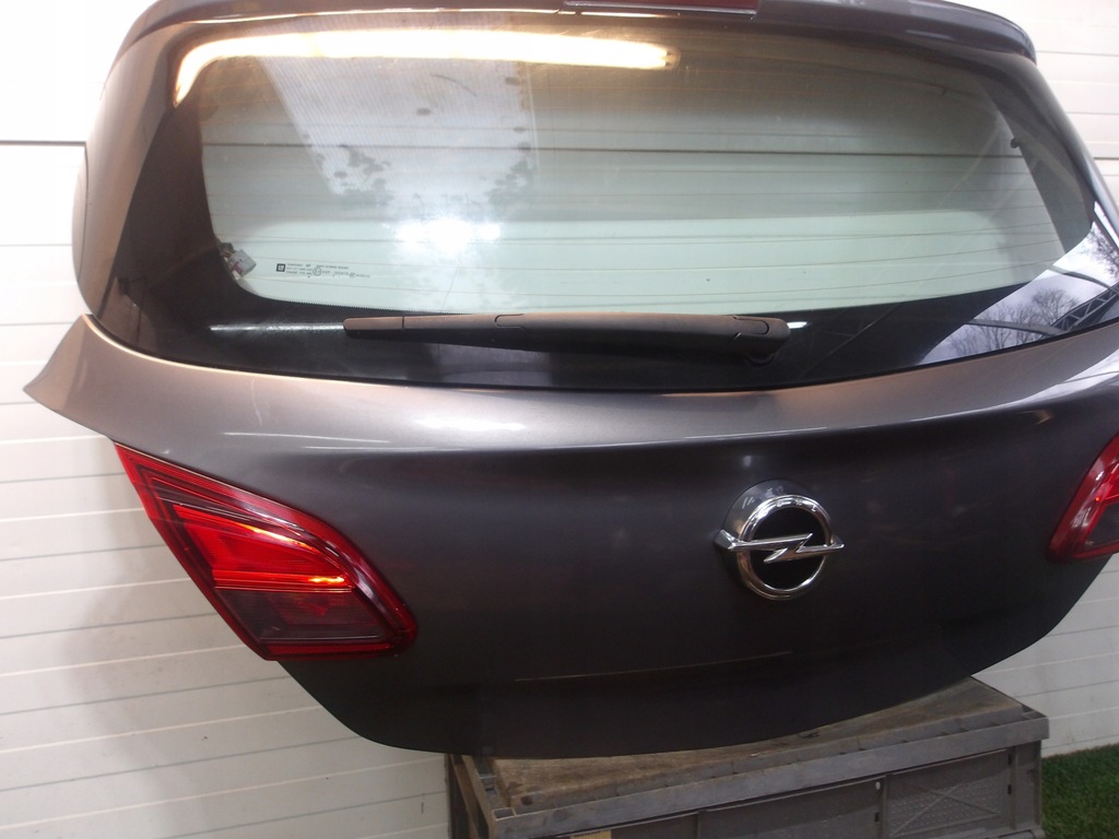 фото №8, Opel corsa e 5d 14-19 крышка багажника задняя лампы задняя бампер цвет z195 europa оригинальный номер