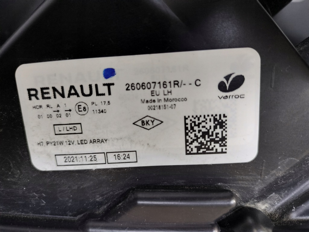 фото №8, Лампа левая фара dacia sandero iii logan jogger full led 20-