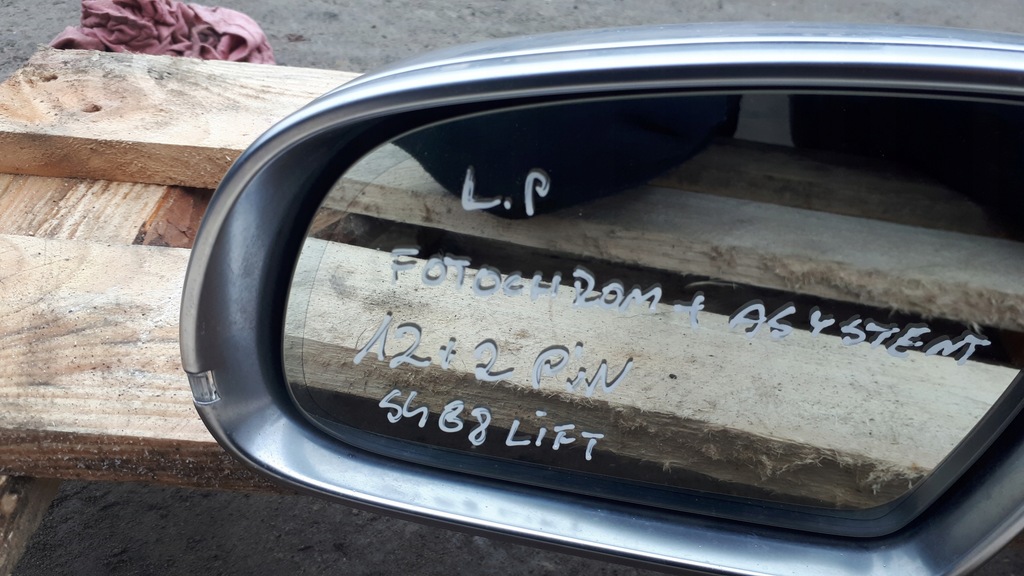 фото №6, S4 b8 lift зеркало левая ассистент фотохромный usa