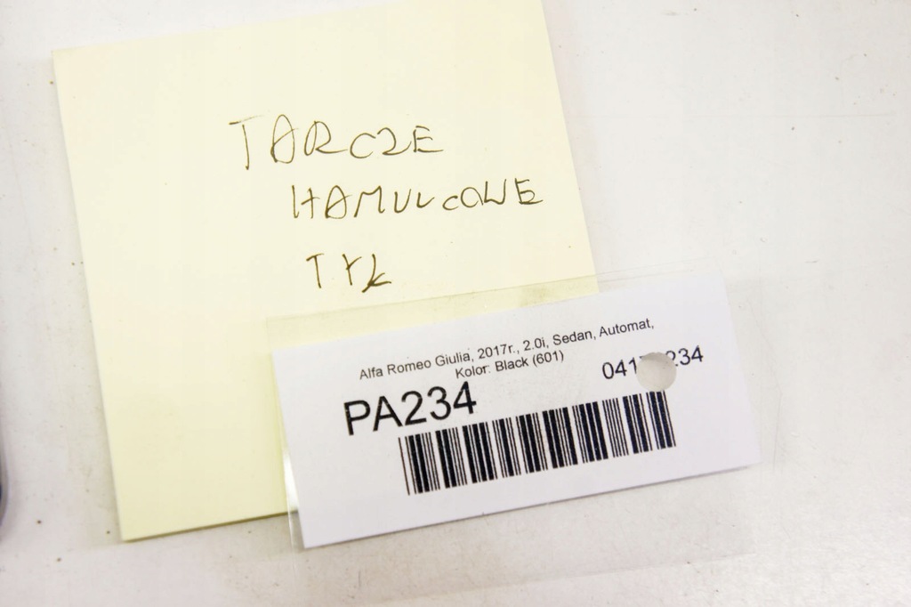 фото №7, Pa234 alfa romeo giulia 2.0i тормозные диски тормозные задняя комплект