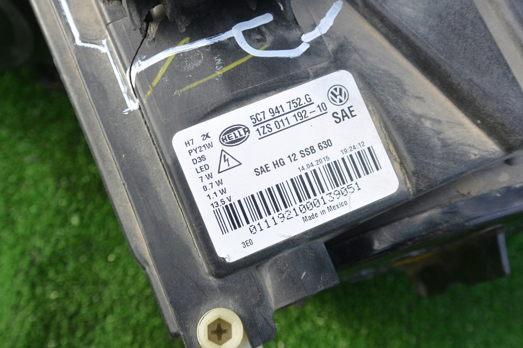 фото №10, Лампа левая перед ксенон led vw jetta usa 15-18