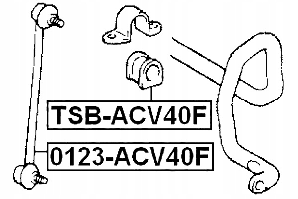 фото №2, Febest tsb-acv40f підвіска, стабілізатор