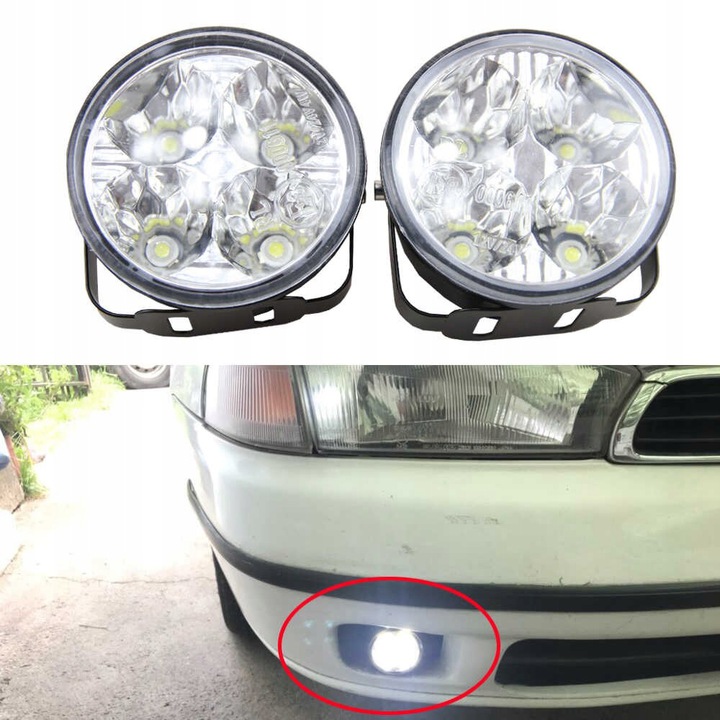 фото №3, Свет do движение dziennej led 2x8 led авто drl e4 rl00 premium +бесплатно ##