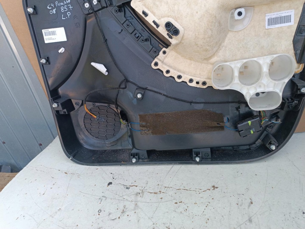 фото №7, Обшивка обивка дверь левый перед citroen c4 picasso i 96833590zw