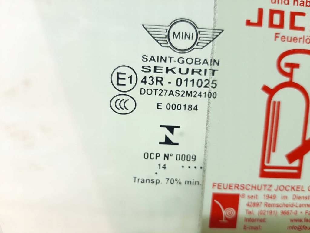 фото №2, Стекло дверь перед правая mini f54 clubman 2014 rok