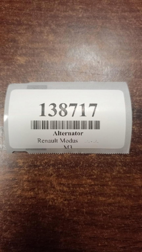 фото №7, Renault modus 1.6 генератор 0124425013