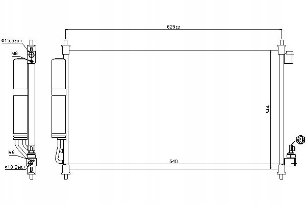 фото №10, Nissens 940382 конденсатор, кондиционер