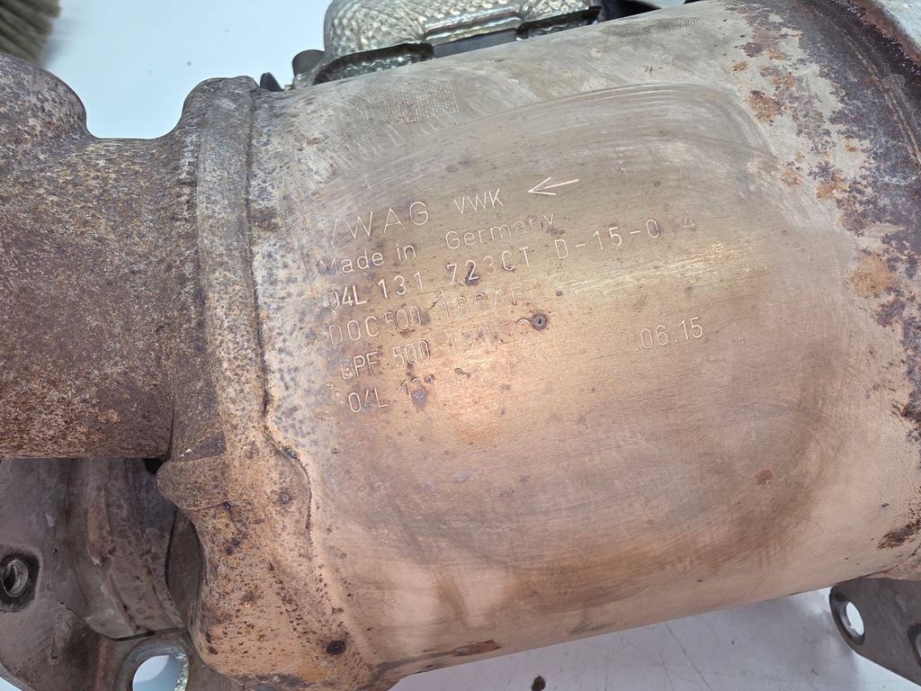 фото №8, Фільтр часток каталізатор dpf audi volkswagen seat skoda 2.0tdi 04l131723ct