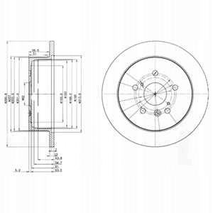 фото №3, Тормозные диски тормозные колодки задняя delphi toyota previa ii