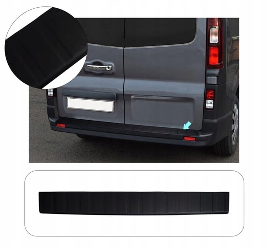 фото №8, Trafic 2015 захист капот накладка спойлер na капот захист abs czarna